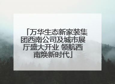 万华生态新家装集团西南公司及城市展厅盛大开业 领航西南焕新时代